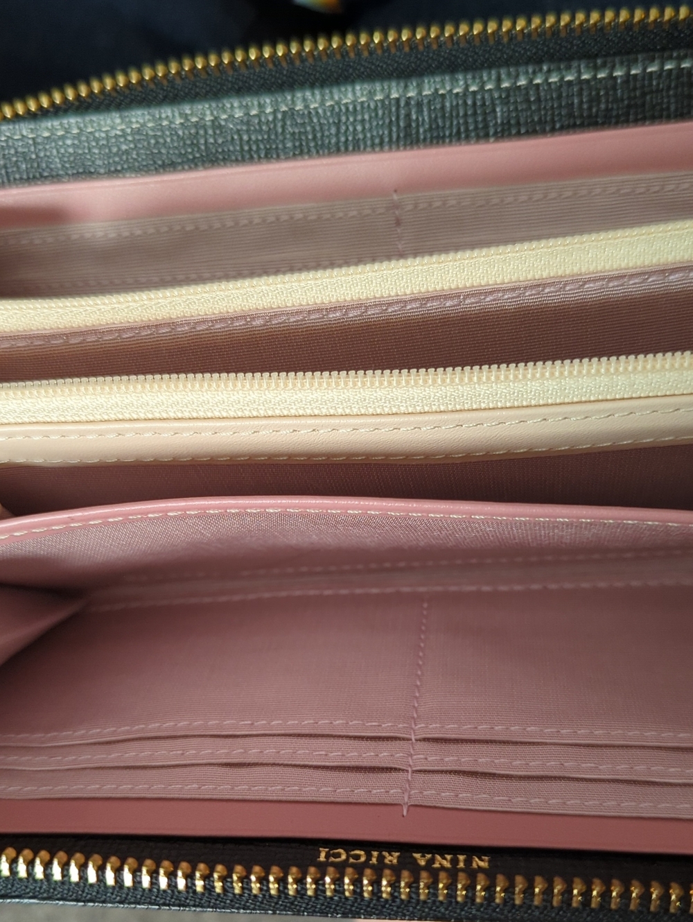 Nina Ricci Leather Zippy Wallet - Picture 8 of 11